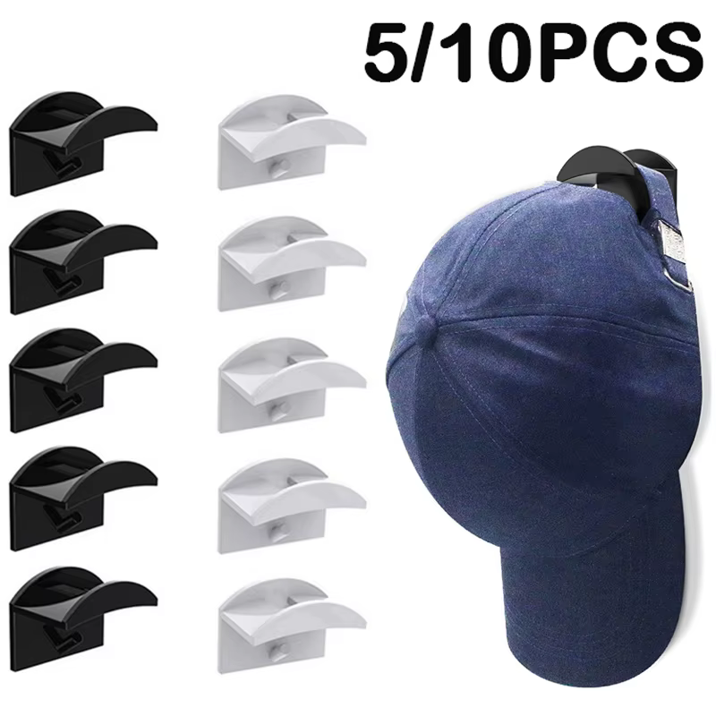 5/10 pièces casquette de Baseball crochet sans trace chapeau cintre mural casquette casque collier o
