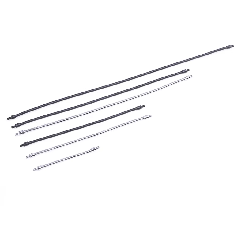 Tuyau de positionnement de Microphone à col de cygne M4, noir et argent, deux dents externes M4, Tub