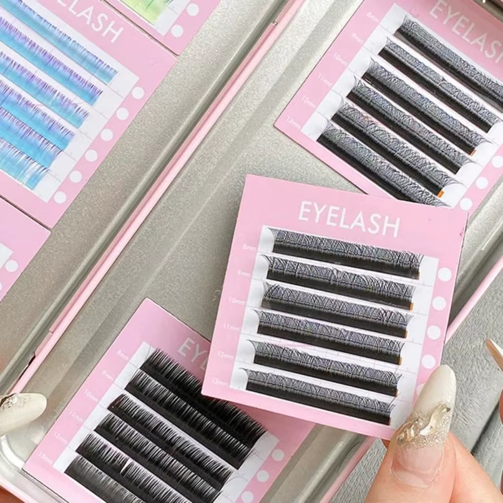 Boîte de rangement magnétique pour femmes, outil de rangement pour extensions de faux cils, bandes m