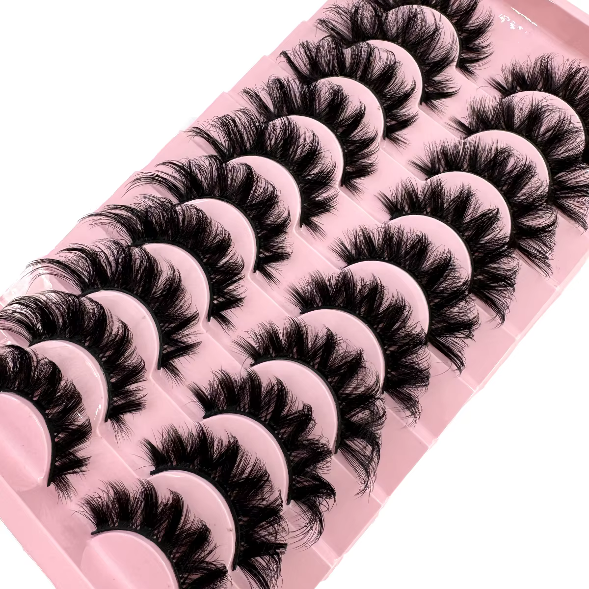 HBZGTLAD 10 paires 3D vison faux cils désordre Dense cils courts vison cils maquillage faux cils Ext