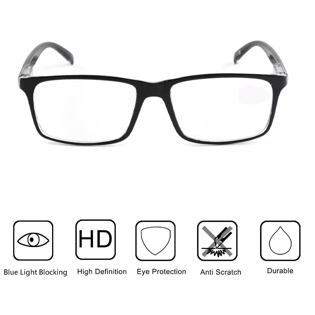 Lunettes de lecture pour hommes et femmes, lunettes de sport Anti-lumière bleue, noires et rouges, p