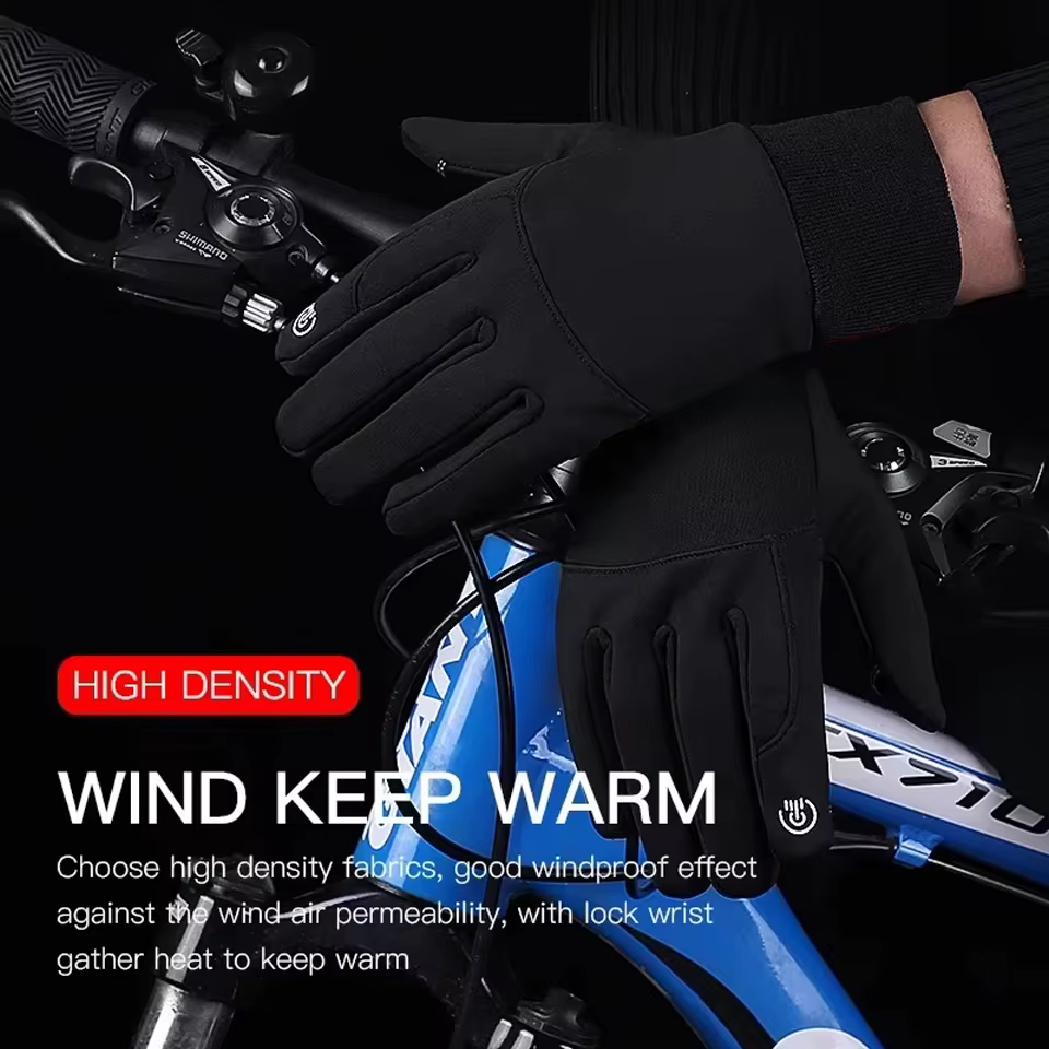 Automne hiver gants de cyclisme en plein air salle de sport Fitness sport course chaud écran tactile