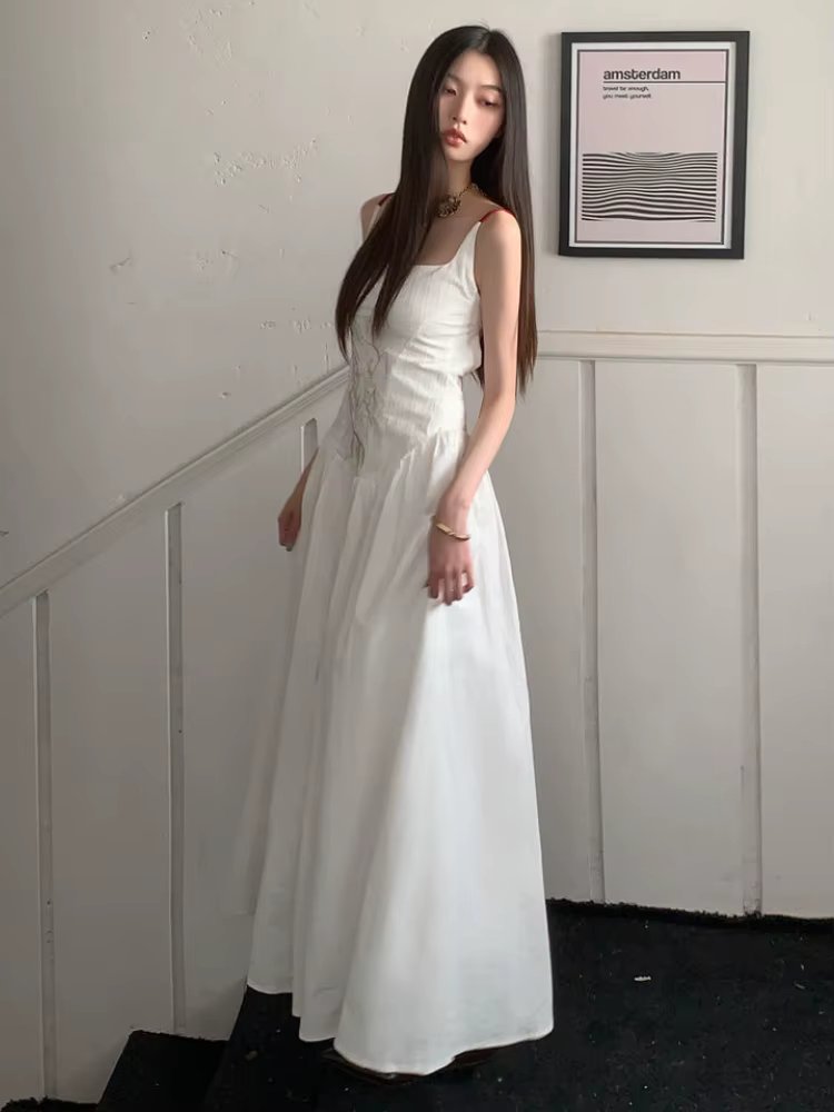 Robes de broderie élégantes pour femmes, Streetwear attrayant, Style chinois, Vacances populaires, L