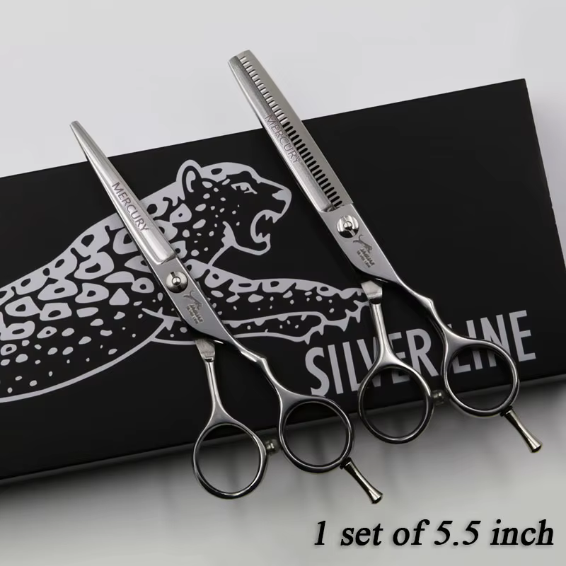 Ciseaux à cheveux professionnels 5/5,5/6/6,5 pouces – Kit de coiffure de haute qualité (ciseaux de c