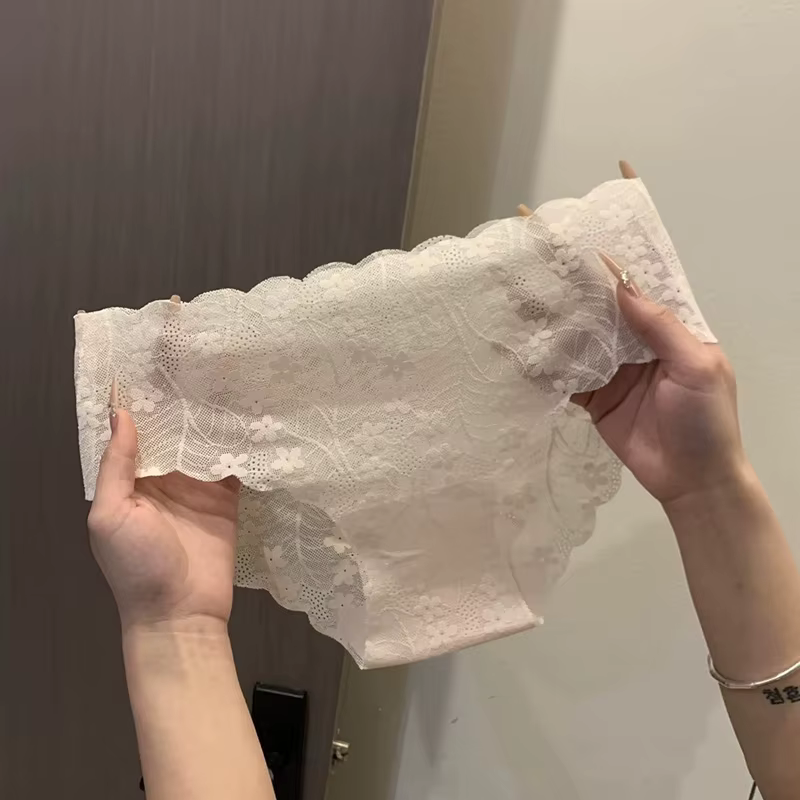 Culottes sexy en dentelle pour femmes, sous-vêtements fins, lingerie sexy pour femmes