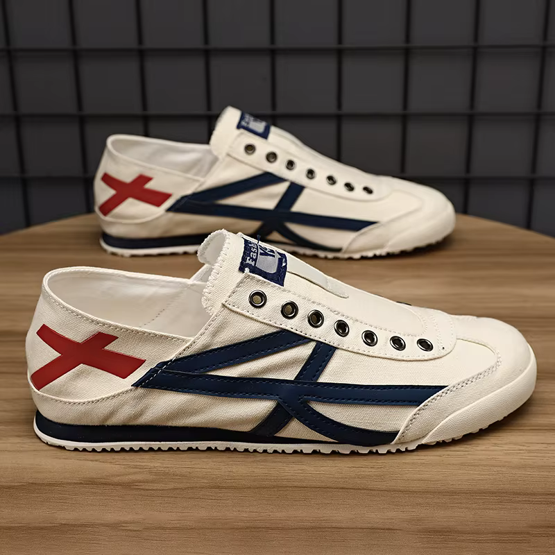 Chaussures de course classiques pour hommes, chaussures de sport à lacets à fond plat, chaussures de