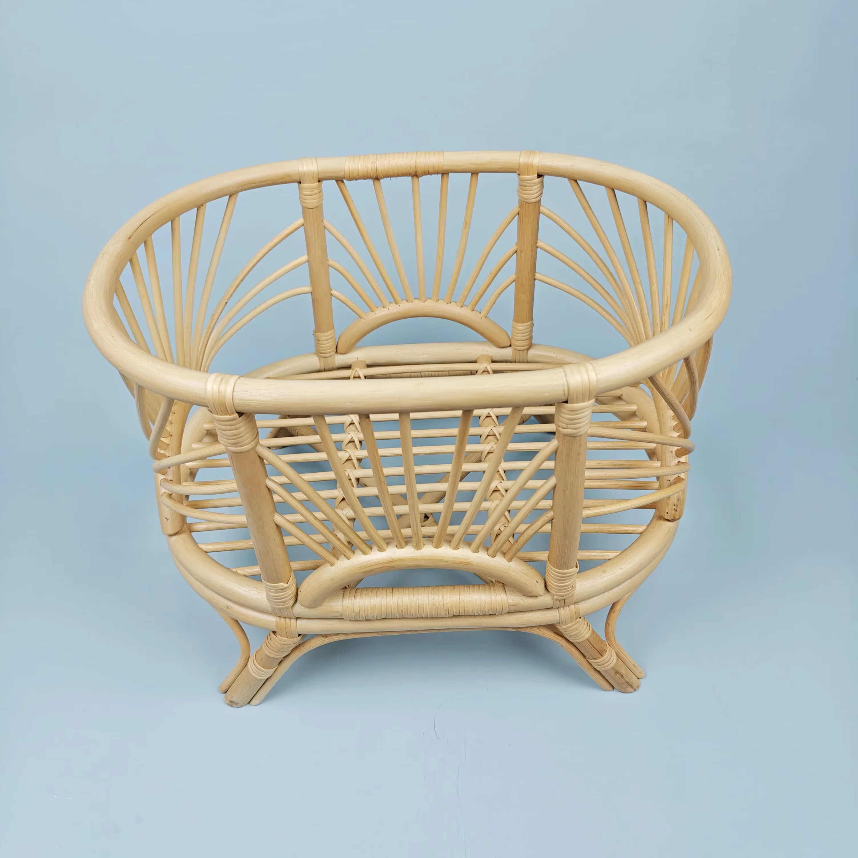 Grand lit de jumeaux pour bébé, accessoires de photographie pour nouveau-né, lit robuste rétro en ba