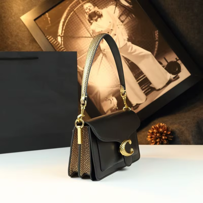 Sac à langer de luxe carré pour femme, grande capacité, sac fourre-tout élégant en cuir, sac à bando