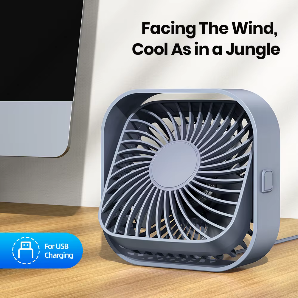 TOPK Mini ventilateur Portable USB ventilateur de bureau Table flux d'air fort et fonctionnement sil