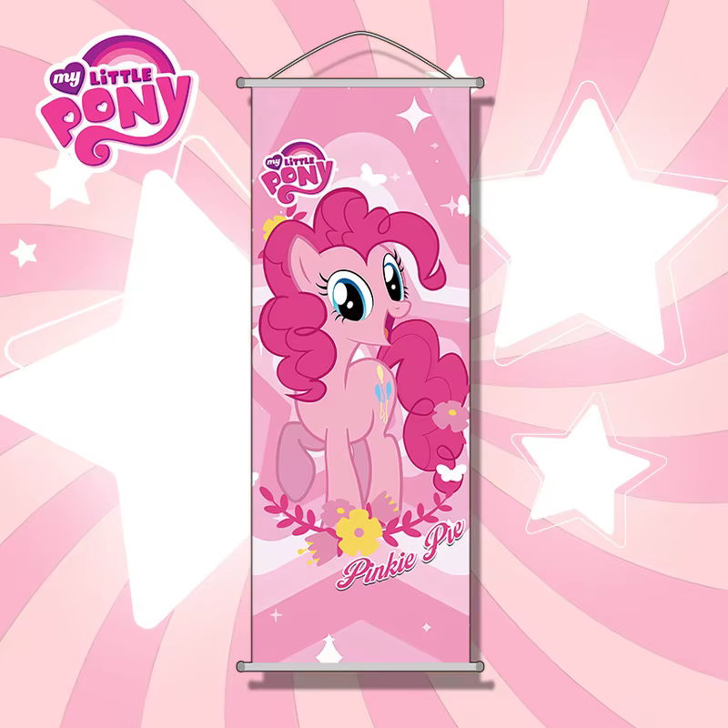 Peintures suspendues My Little Pony, affiche de tarte Pinkie de dessin animé, décoration de vacances
