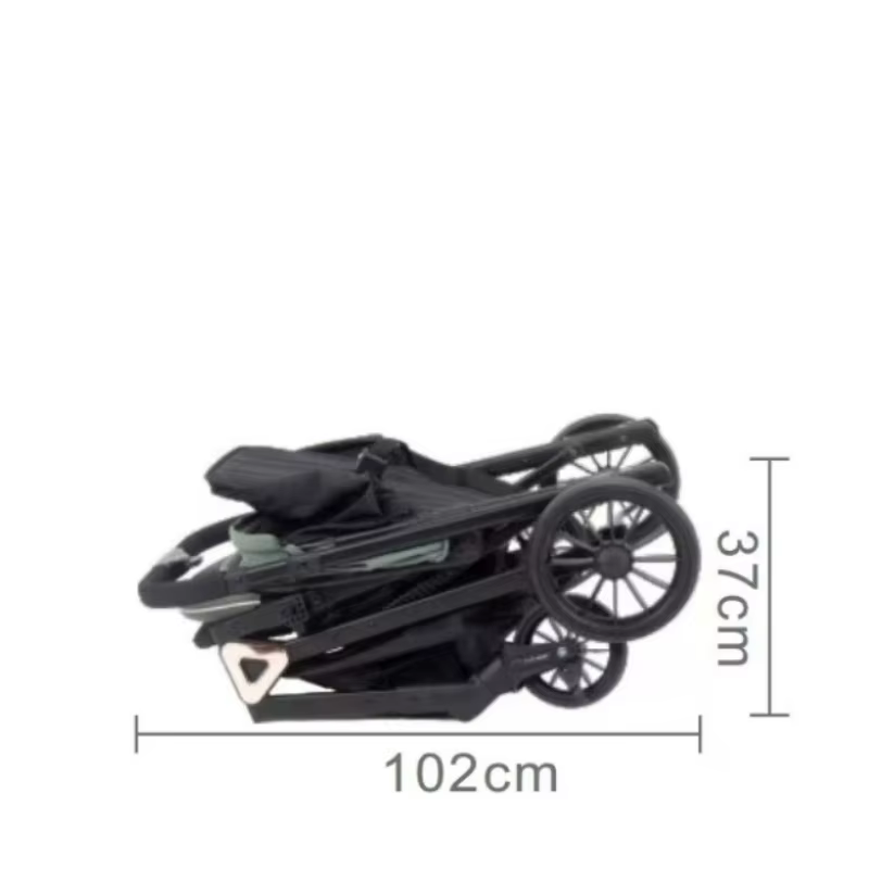 2025 nouveau QQ1 bébé poussette peut s'asseoir ou poser léger pliable bidirectionnel Portable pousse