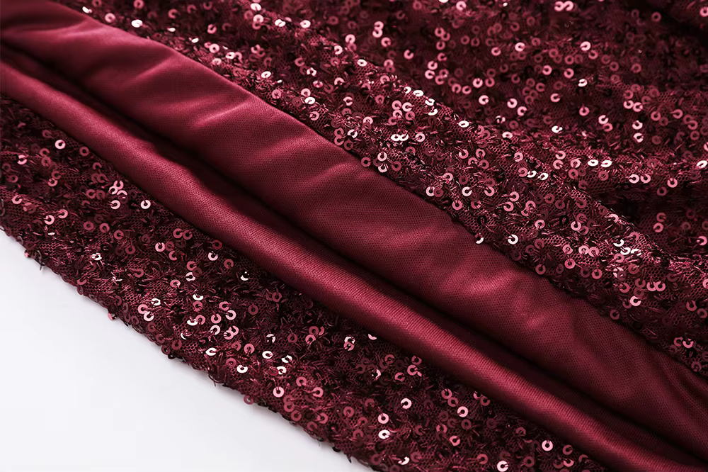 Robe de soirée élégante pour femme Suninheart, mini robe en velours à paillettes, robe de fête scint