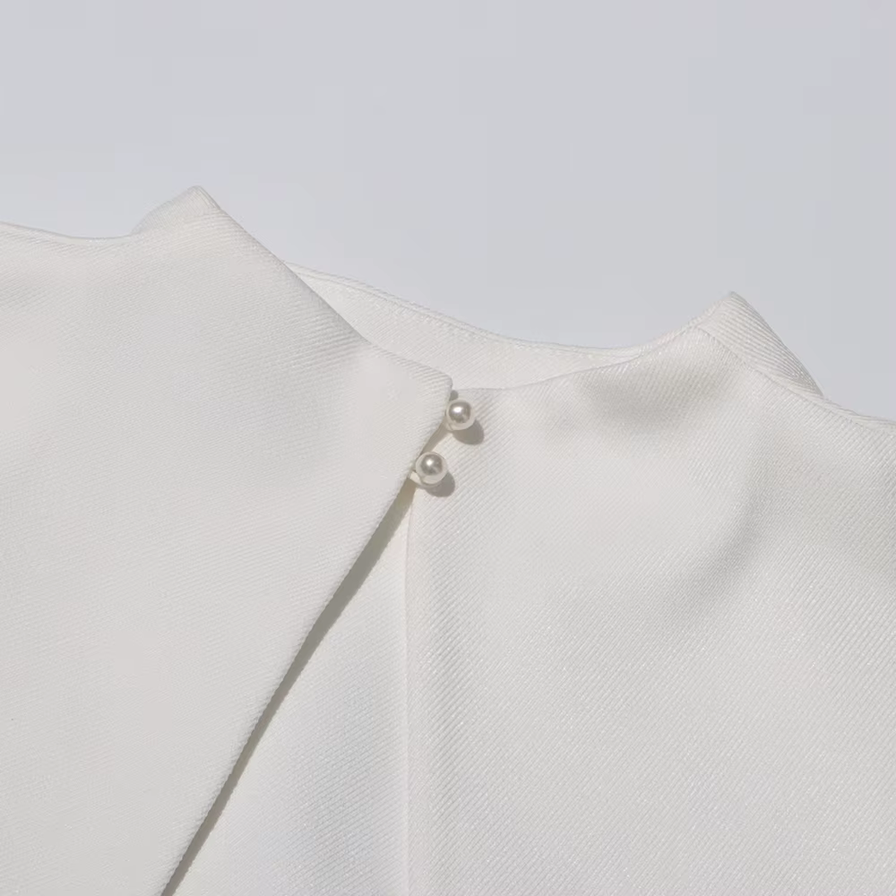 TWOTWINSTYLE détachable cape robes élégantes pour les femmes col carré sans manches taille haute hit