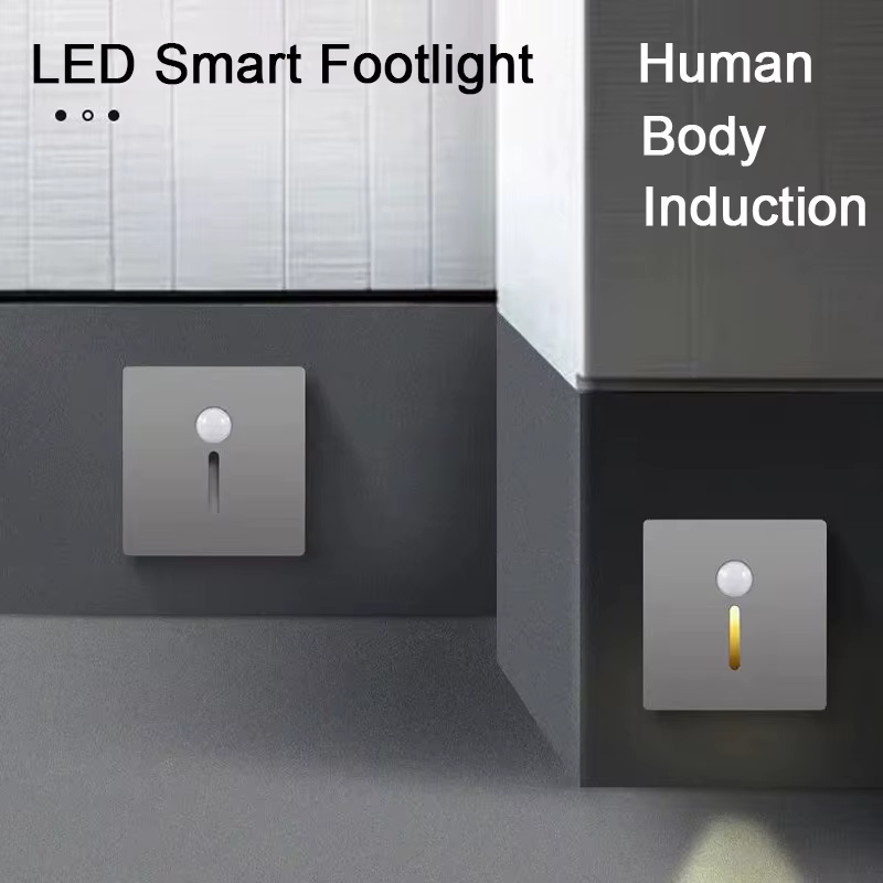 Capteur de mouvement intelligent LED escalier pied intérieur extérieur escalier applique encastré LE