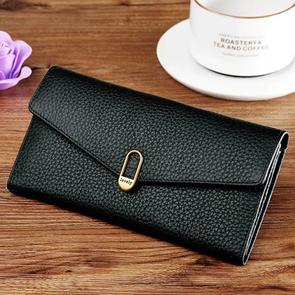 Portefeuilles longs en cuir véritable pour femmes, sacs à main de créateur de luxe, porte-cartes de 