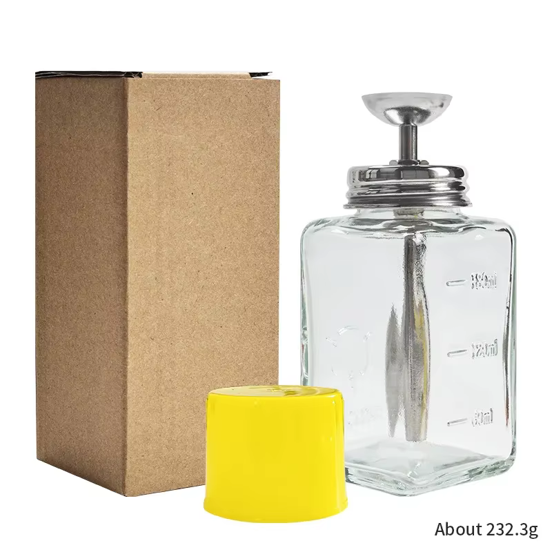 Bouteille en verre pour ongles, entonnoir de presse, bouteille d'alcool, dissolvant d'ongles, boutei