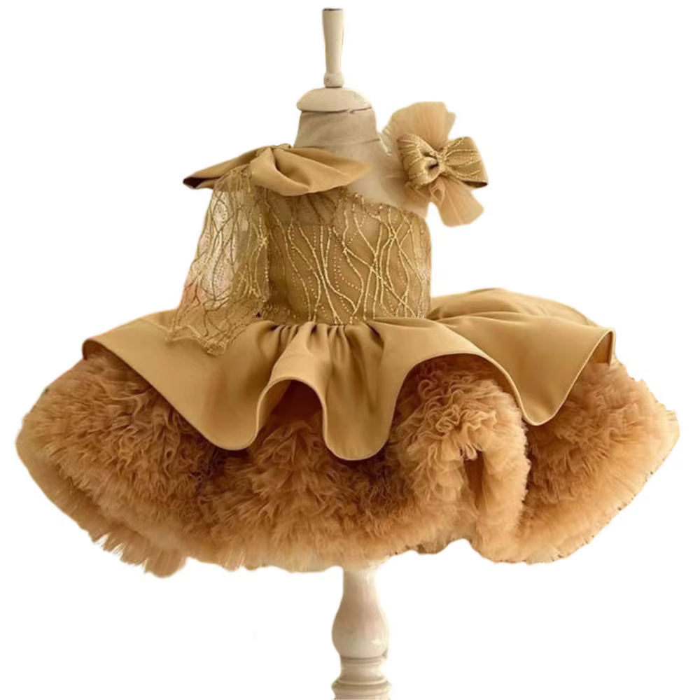 Robe de princesse moelleuse pour enfants, robe de luxe pour fille, initié unique, nouveau, éducatif