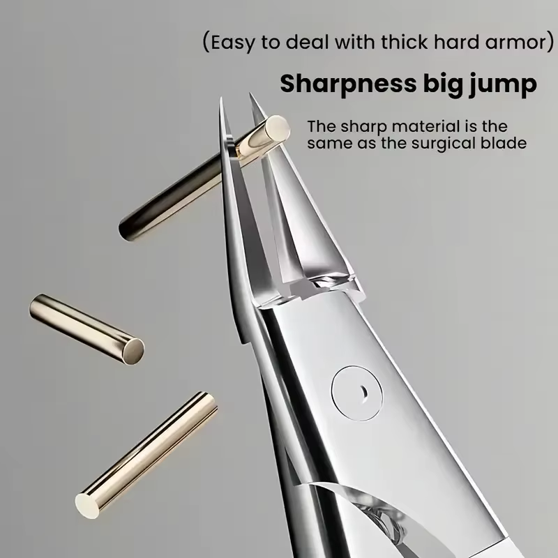 Coupe-ongles coupe-ongles pour ongles épais pour personnes âgées avec lame diagonale courbe pour ong