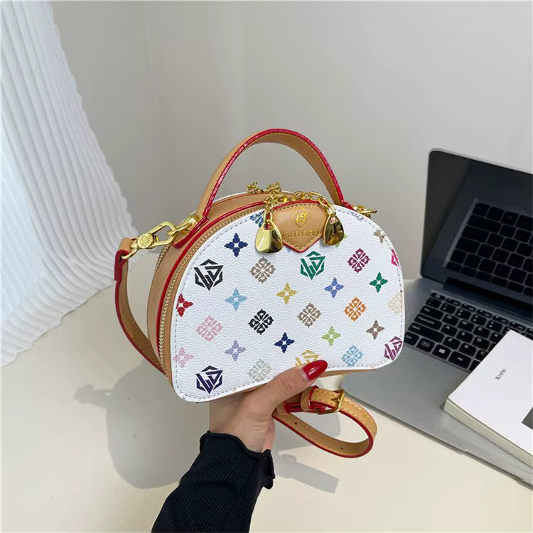 Sac à bandoulière rétro imprimé pour femme – Sac à main de haute qualité, décontracté, polyvalent, a