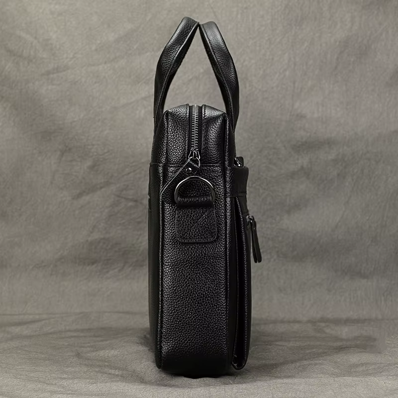 Luufan-Sac à main en cuir véritable pour homme, sac à bandoulière, sac à main pour ordinateur portab