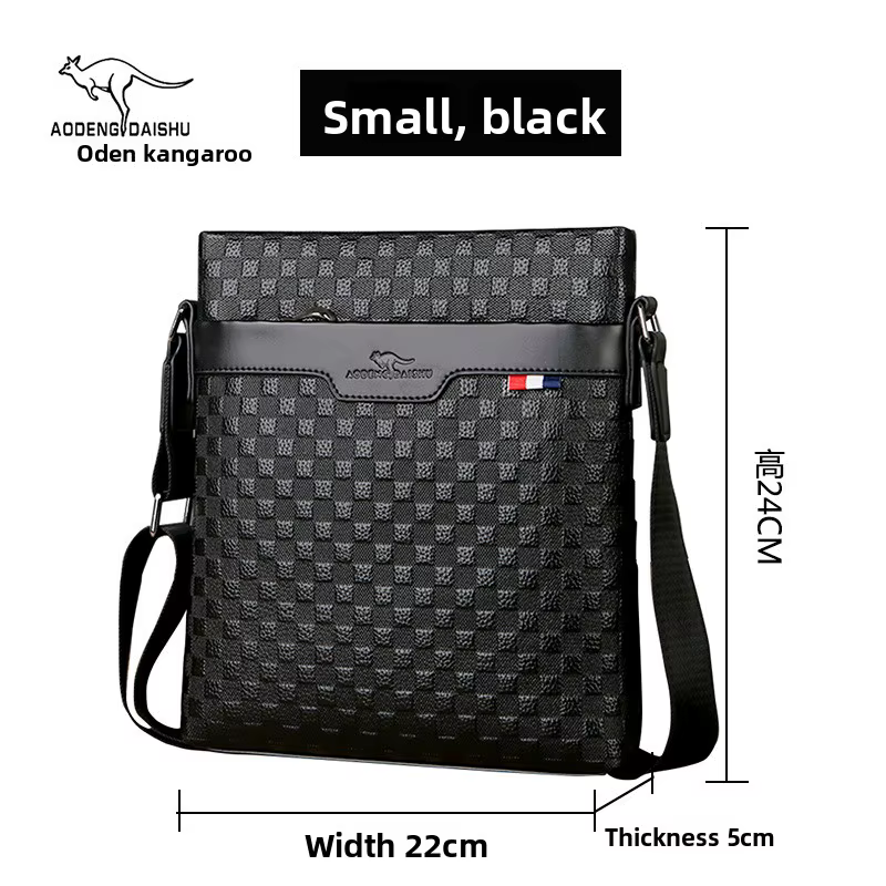 Sac à bandoulière simple en cuir de vache véritable pour hommes, nouveau Style 2025, sac d'affaires