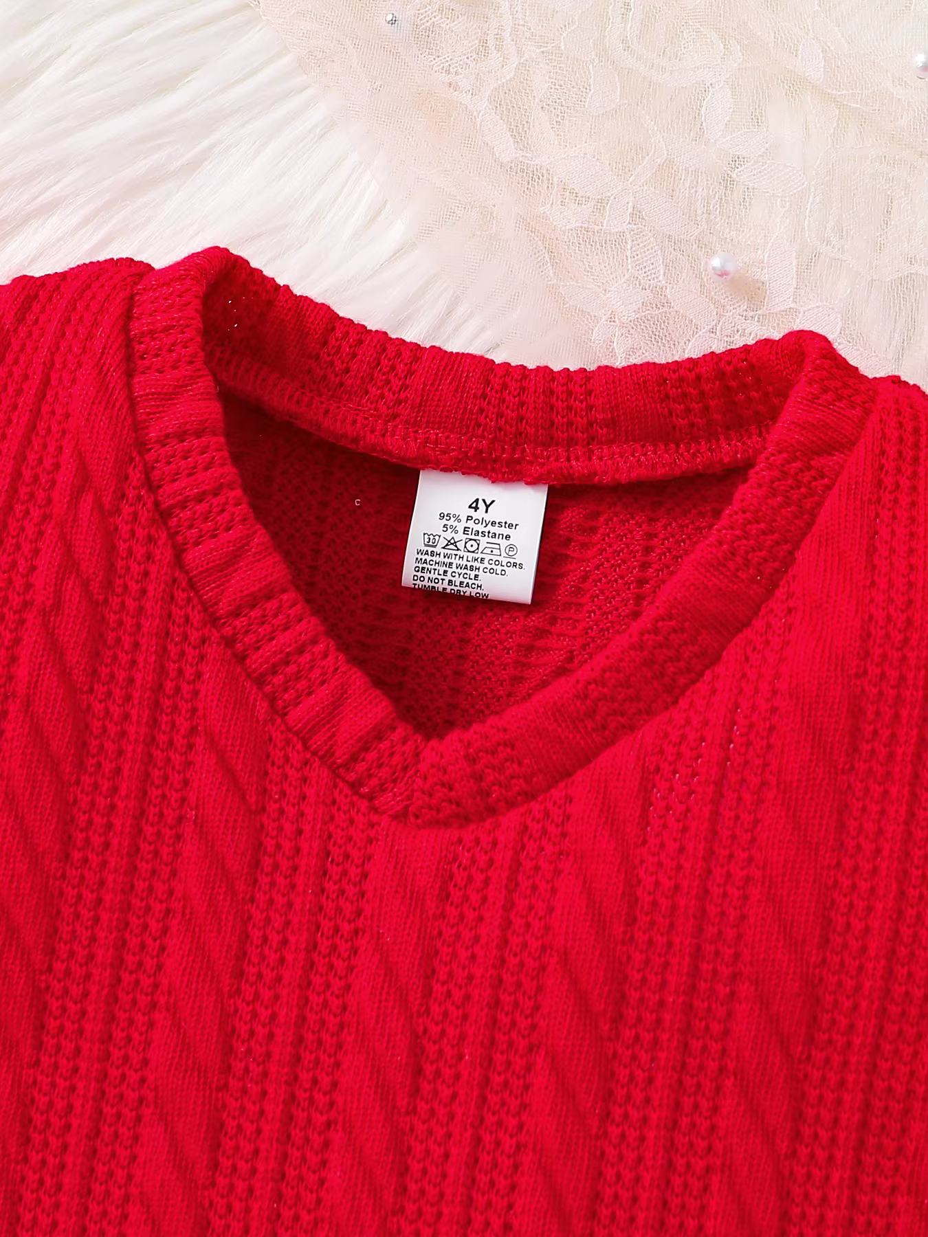 Ensemble trois pièces pour enfants, nouvelle mode printemps et automne pour filles, débardeur rouge