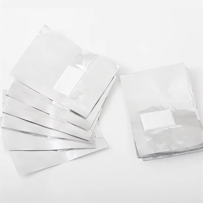 100 pièces sac feuille d'aluminium Nail Art tremper le vernis à ongles enlèvement enveloppes serviet