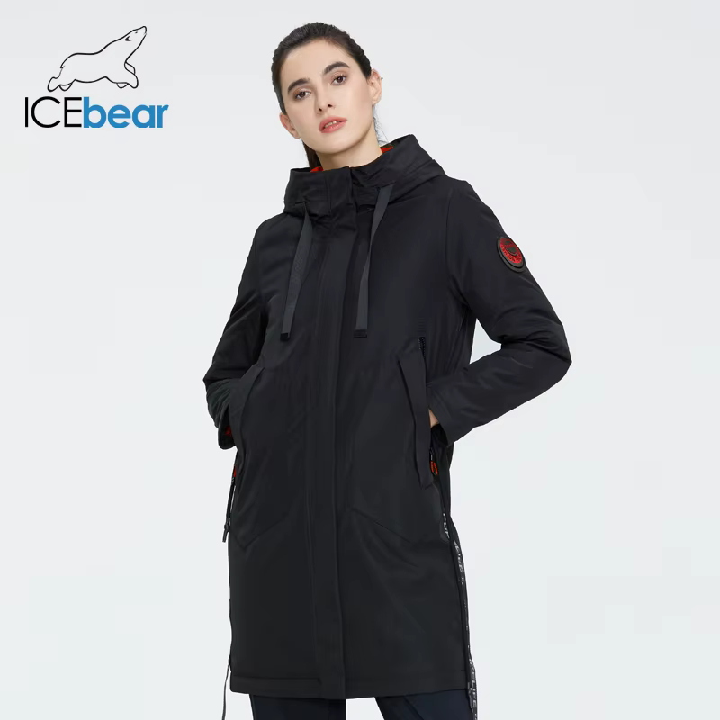 ICEbear – manteau à capuche pour femme, parka décontractée, de qualité, à la mode, marque, nouvelle 