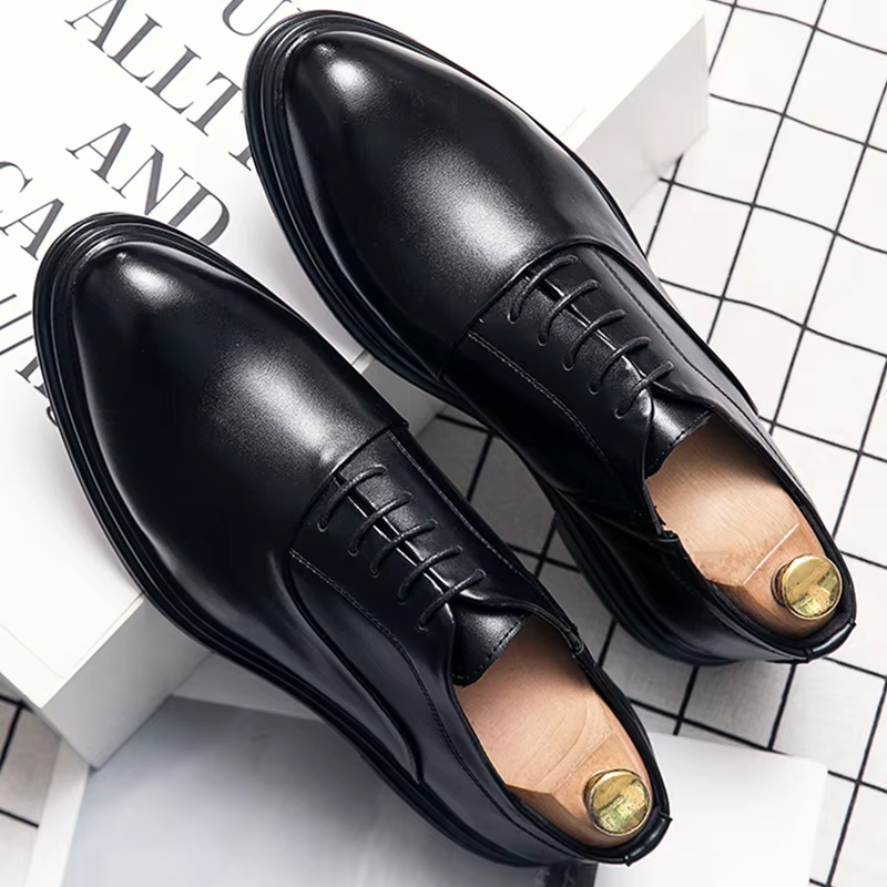 Chaussures habillées classiques pour hommes, chaussures en cuir Oxford, brogues sociales, chaussures
