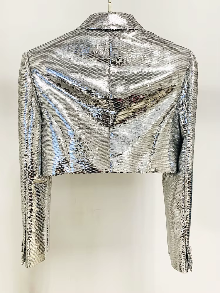 Ensemble de costume de créateur élégant HIGH STREET, nouveauté 2026, pour femme, avec veste courte à