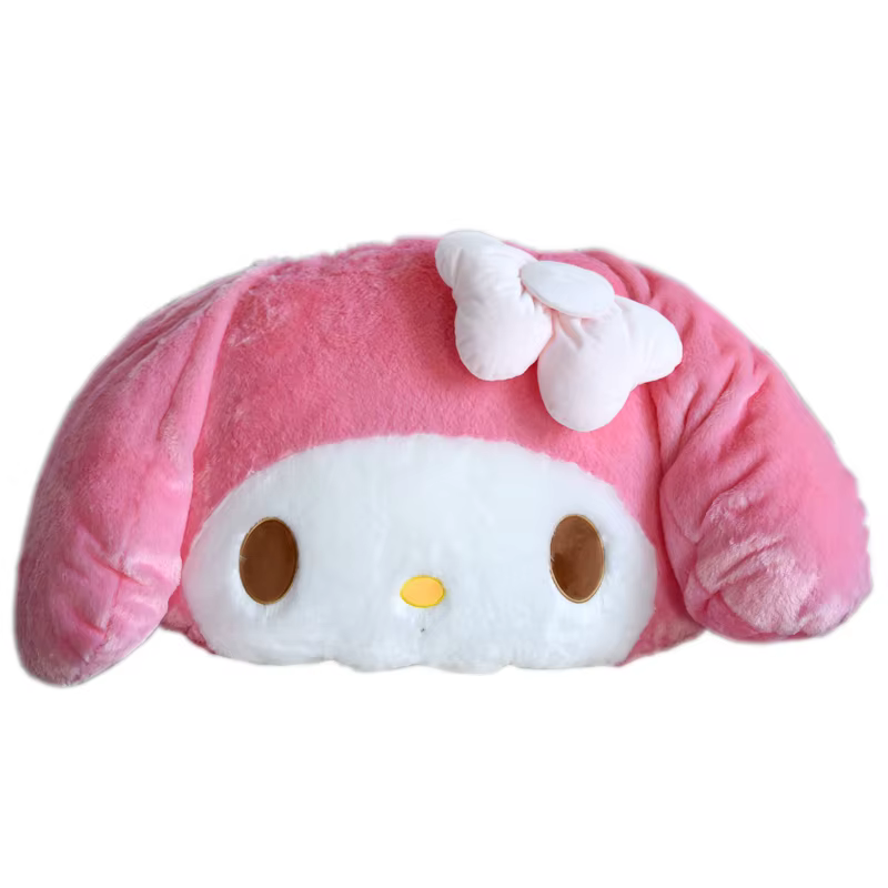 Jouet en peluche doux My Melody, oreiller de câlin de grande taille, coussin de dos confortable, jol