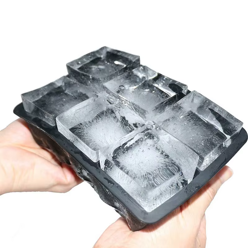 4/6/8/15 grille grand plateau à glace moule boîte grand Silicone de qualité alimentaire glaçon plate