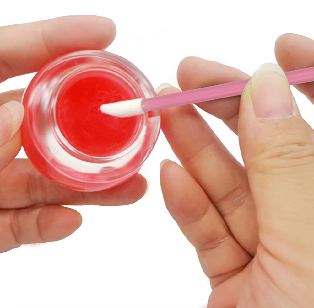 100 pièces brosse à lèvres brosse d'extension de cils pinceaux de maquillage pour Extension de cils 
