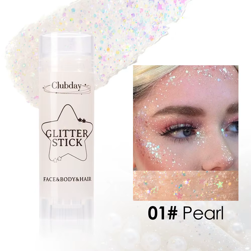Barre à paillettes pour le corps, Halloween pour femme, maquillage Cosplay, cosmétiques, scintillant