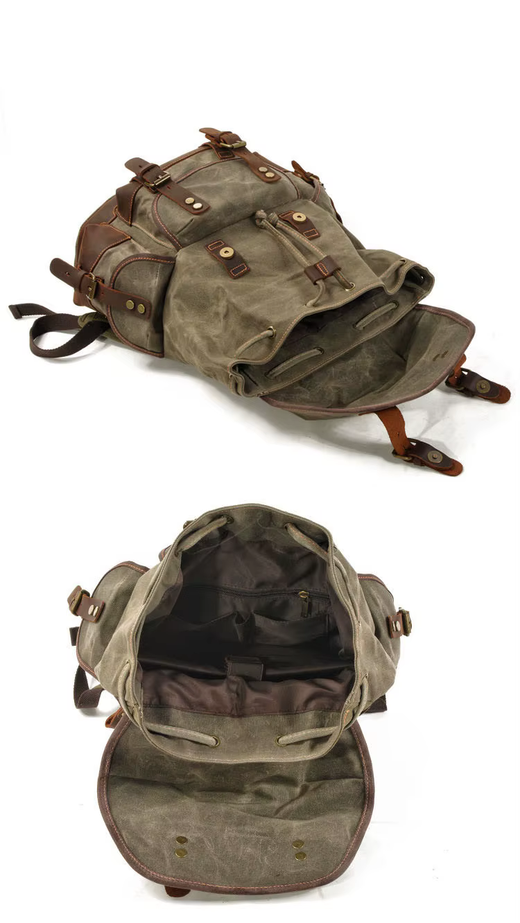 Sac à dos rétro d'extérieur, sac à dos de loisirs pour étudiants, sac de voyage de grande capacité, 