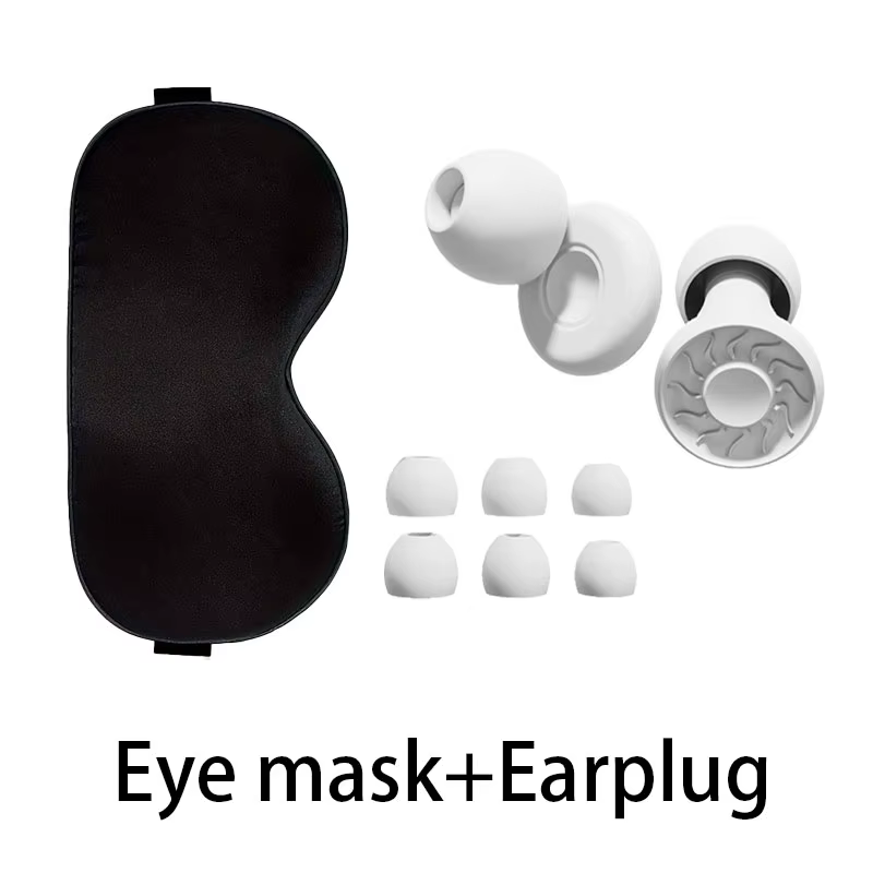Masque de sommeil occultant avec bouchons d'oreilles anti-lumière pour soulager l'insomnie, favorise