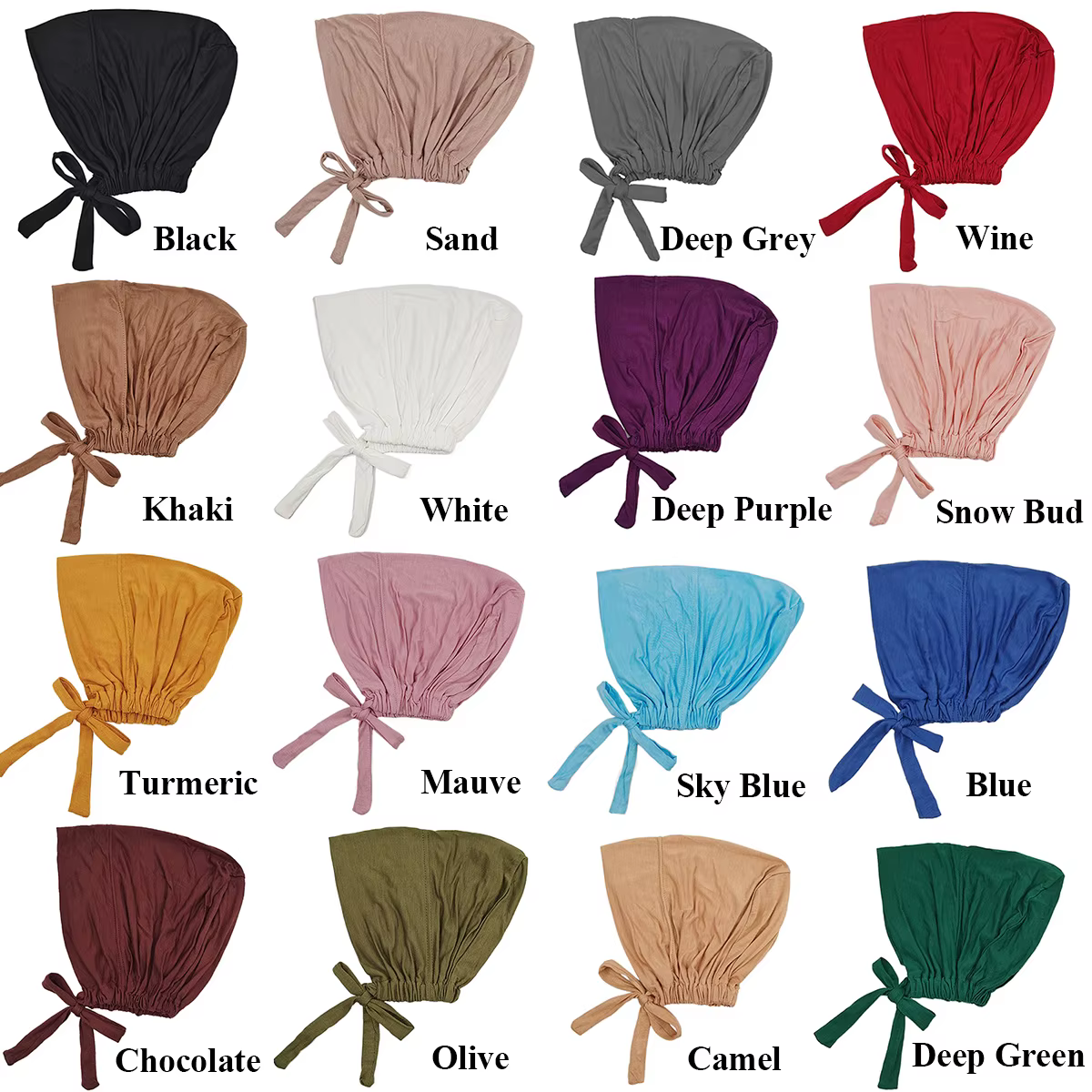 Turban musulman modal doux pour femme, casquettes Hijab intérieures, bonnet sous-écharpe islamique, 