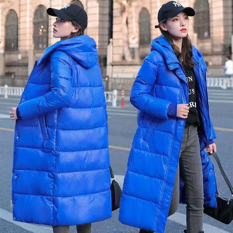 Veste matelassurera en coton chaud pour femmes, Parkas longues, Manteau de neige, Vêtements d'extéri
