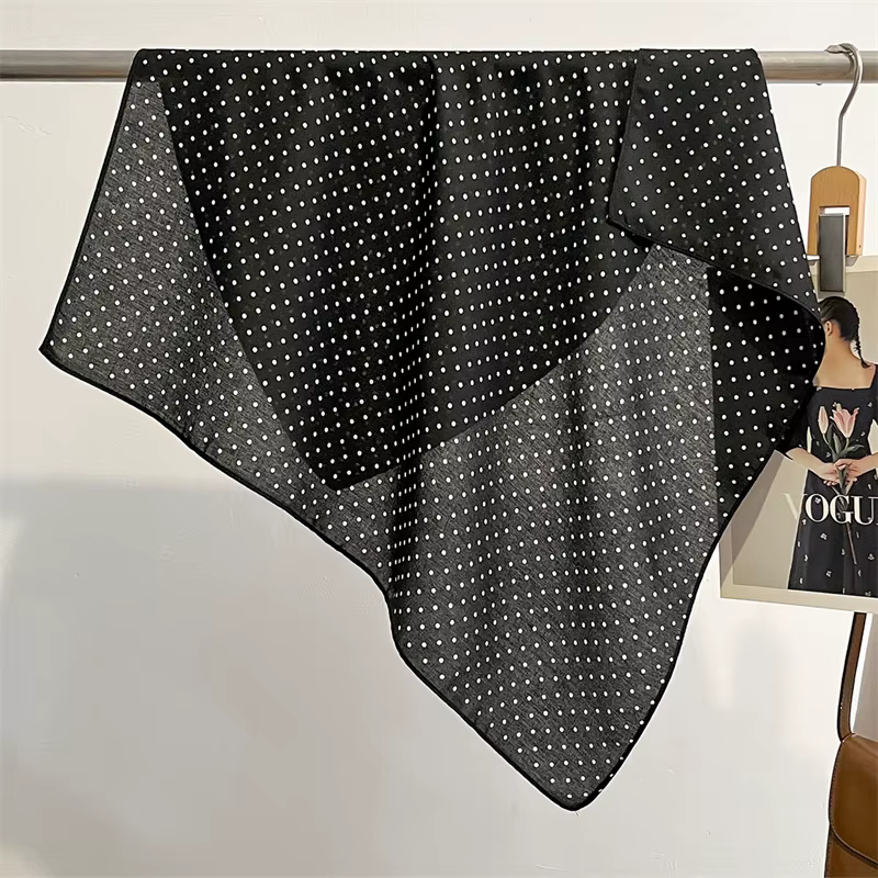 Foulard carré en pur coton pour femmes, Foulard pour cheveux, Design imprimé, Foulard de tête, à la 