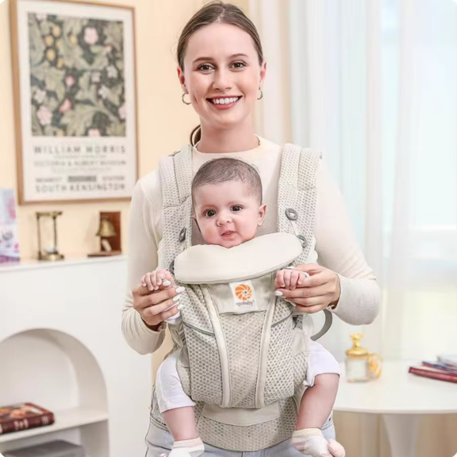 Porte-bébé en coton ergonomique, porte-sac à dos, ceinture d'épaule, écharpe pour tout-petits, maint