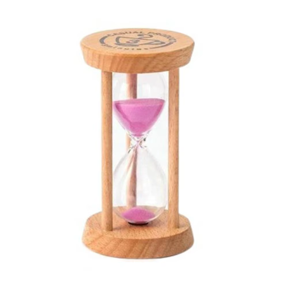 1/3/5 Minutes nouveau sablier en bois Mini décoration de bureau horloge de sable minuteries créative