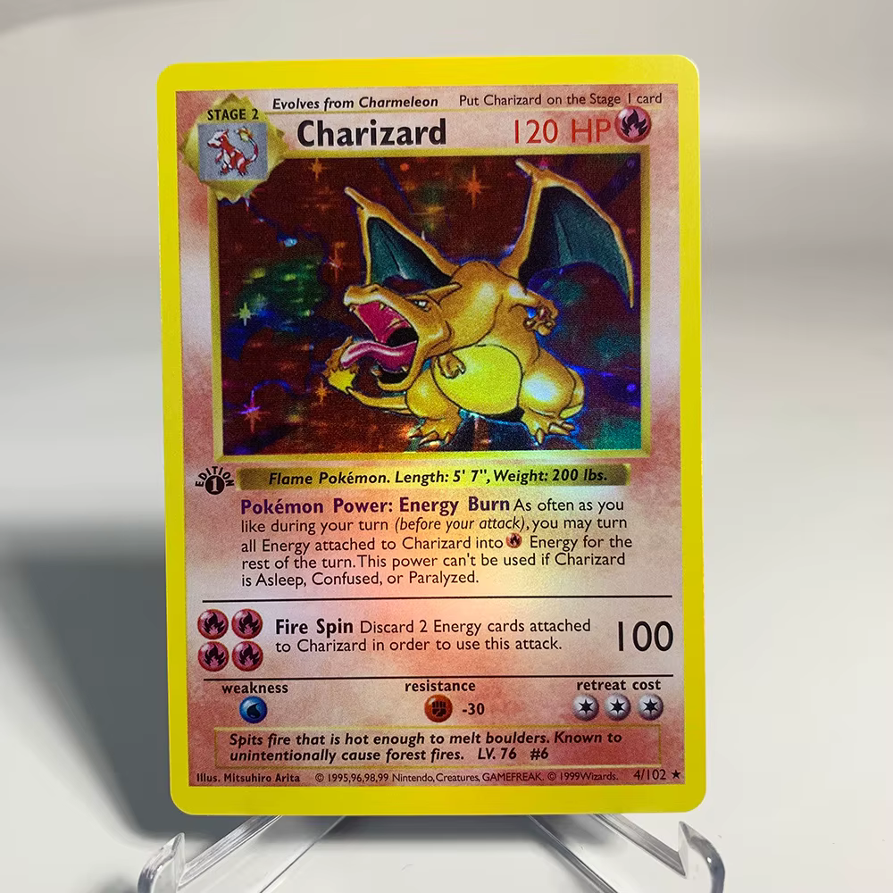 Charizard Pokemon cartes brillant Charizard holographique Charizard Ex GX VMX loisirs Collection Rar