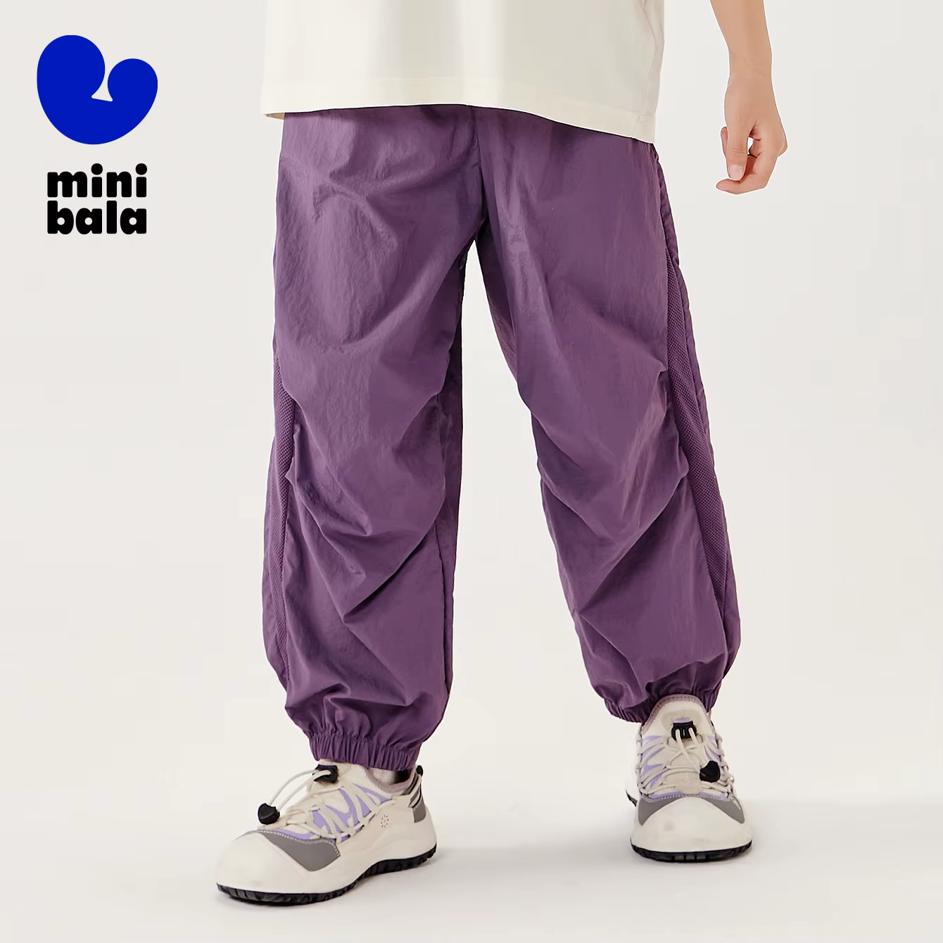 Mini Bala Pantalons d'été en maille pour garçons et filles, pantalons d'école à haute élasticité pou