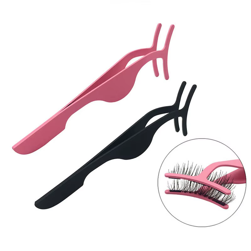 Pince à faux cils, applicateur de faux cils, outils de maquillage, recourbe auxiliaire, cils en viso