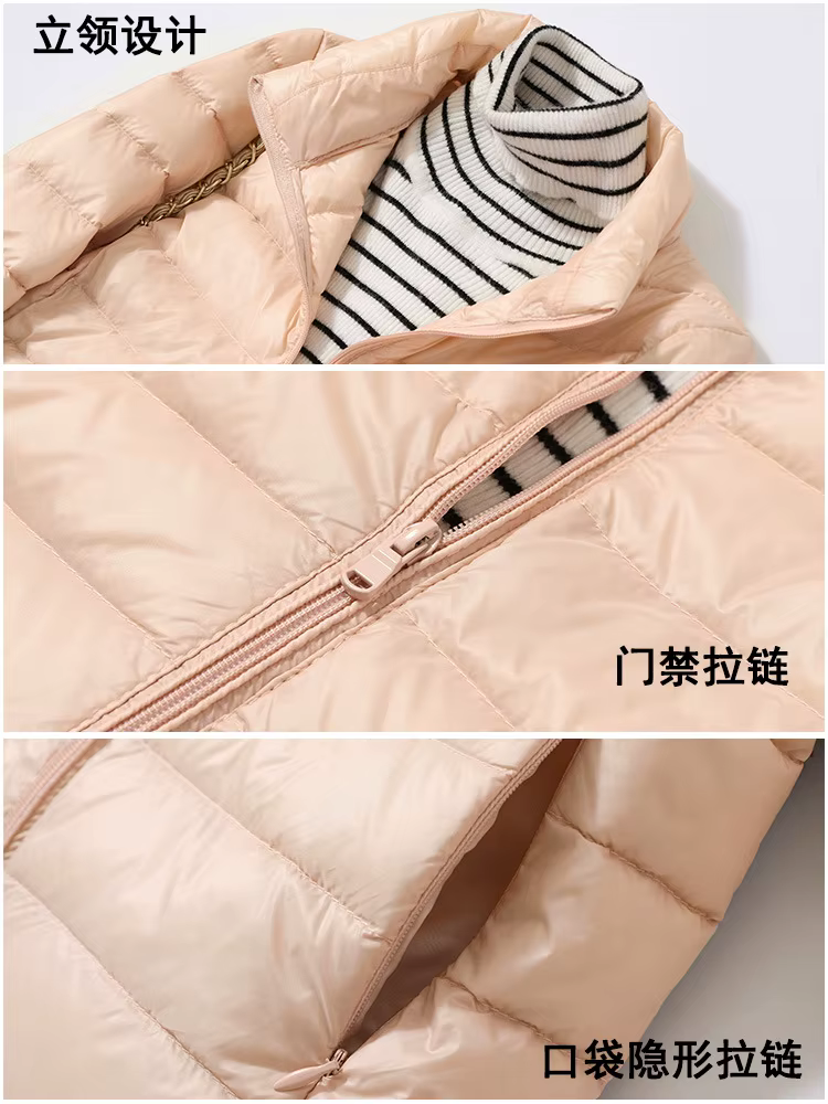 Vestes bouffantes courtes et cintrées pour femmes, manteau chaud Ultra léger et pliable, vêtements d