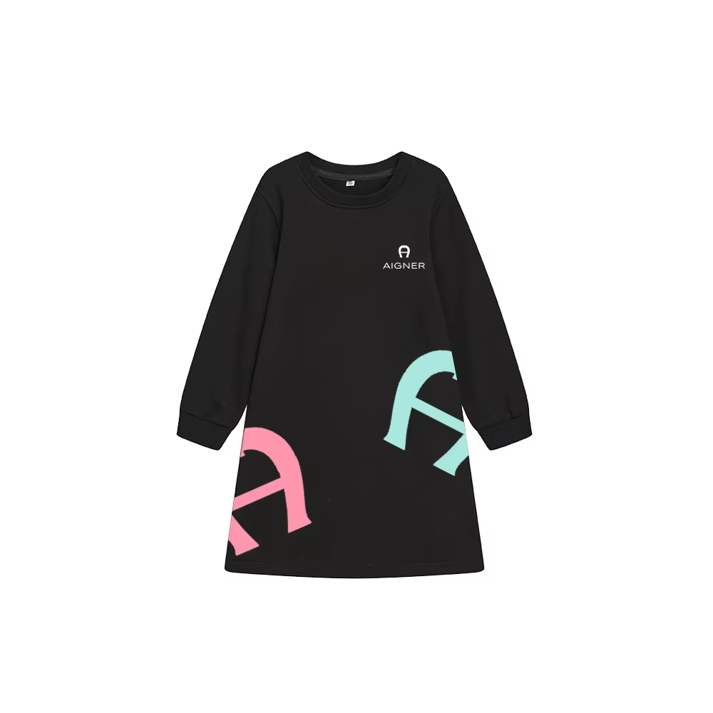 Robe de princesse noire à motifs imprimés pour filles de 2 à 10 ans, vêtements pour enfants, tenue d