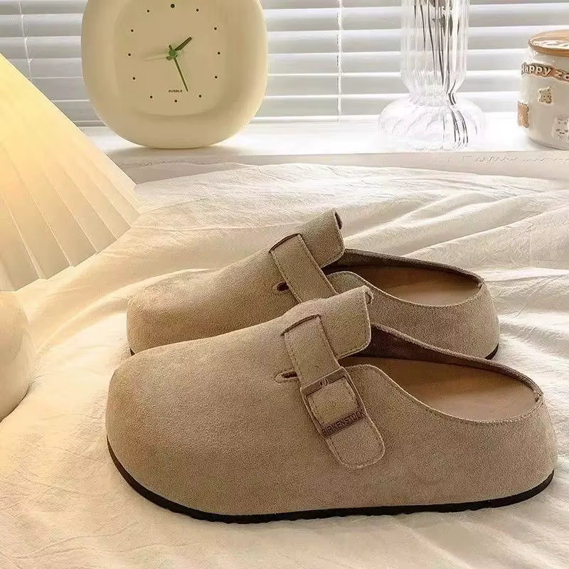 Chaussures classiques fermées pour hommes et femmes, style vintage, mules, pantoufles tendance, demi