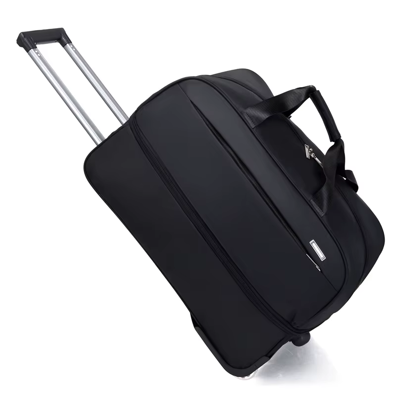 Valise de Voyage à Roulettes de Grande Capacité, Bagage à Roulettes Imperméable en Tissu Oxford, à D