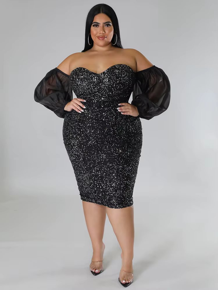 Robe de soirée de luxe pour femmes, tenue d'anniversaire, de noël, sans bretelles, épaules dénudées,