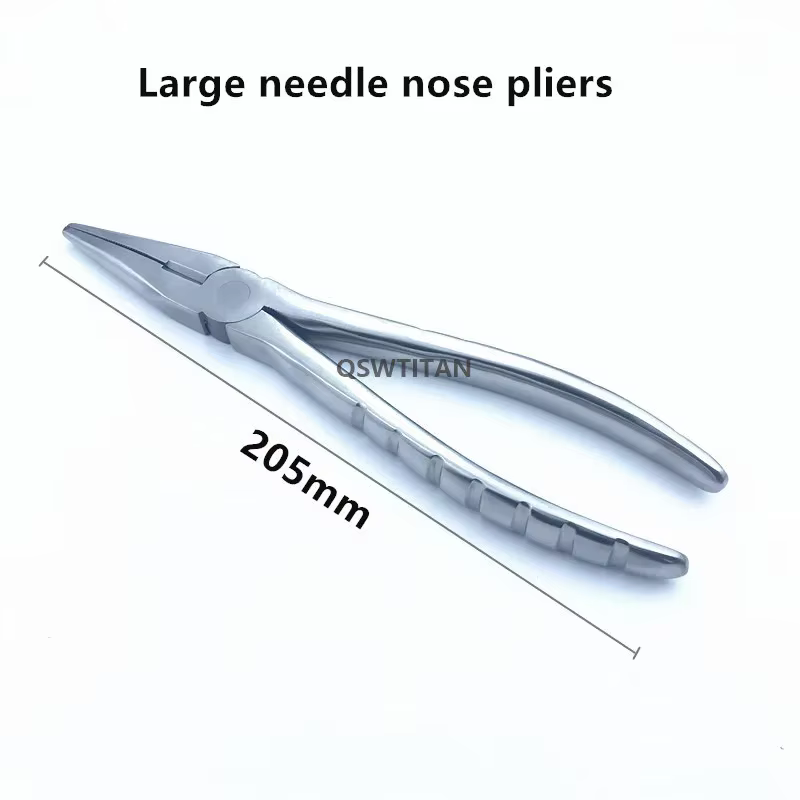 Pince Antarctique Plate avec Mâchoires Dentelées, Instrument Orthopédique Vétérinaire, Grand, Petit